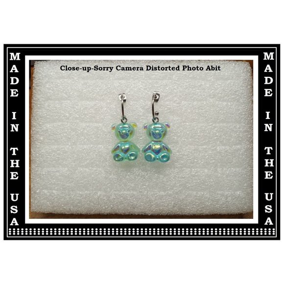 5/$20 Gummie Bear Dangle Candy Interchangeable Charm Earrings-5 Pairs in Set - Picture 2 of 7